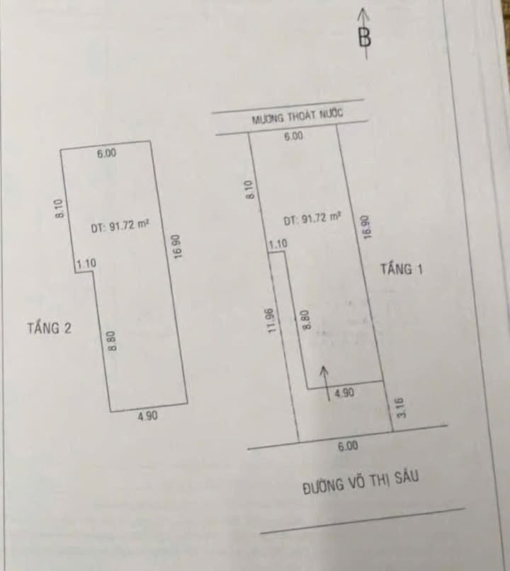 Nhà mặt tiền Võ Thị Sáu, Sóc Trăng 120m² giá 7.2 tỷ - Kinh doanh thuận lợi!