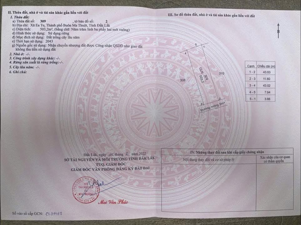 Đất nền Ea Tu Buôn Ma Thuột 500m² - Cách Eco City chỉ 5km!