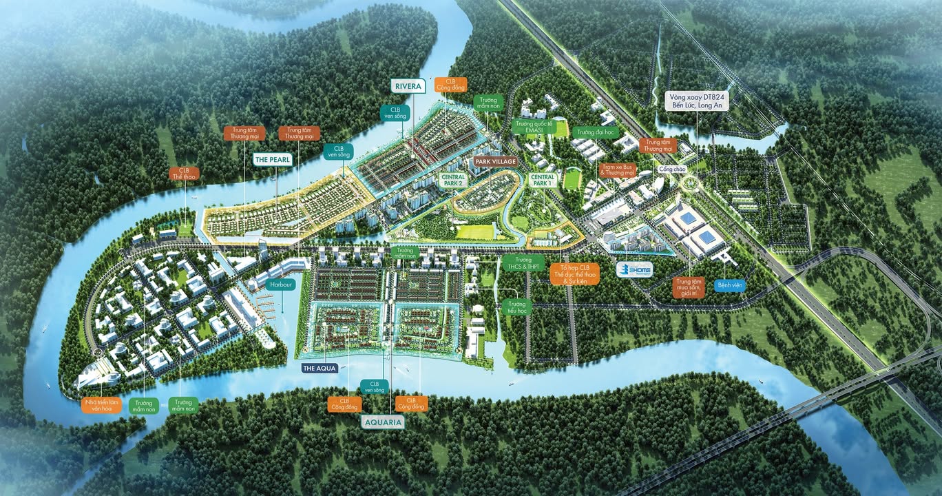 Nhà phố Waterpoint Bến Lức 90m² giá 4,1 tỷ - Cơ hội đầu tư sinh lời!