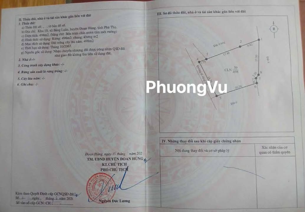 Đất liền kề Đoan Hùng 1000m² - Phù hợp xây xưởng, nhà nghỉ!