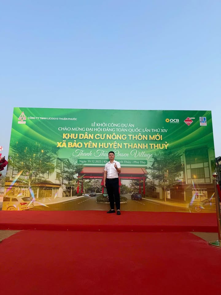 Đất nền 209m² Thổ cư khoáng nóng - Cổng sau Wyndham Thanh Thủy, giá thỏa thuận!