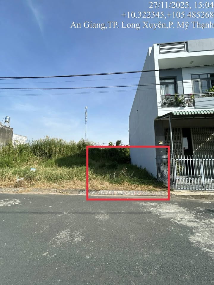 Đất thổ cư ấp Mỹ Thạnh, Long Xuyên 80m² giá 1.6 tỷ - Sát chợ Cái Sắn!