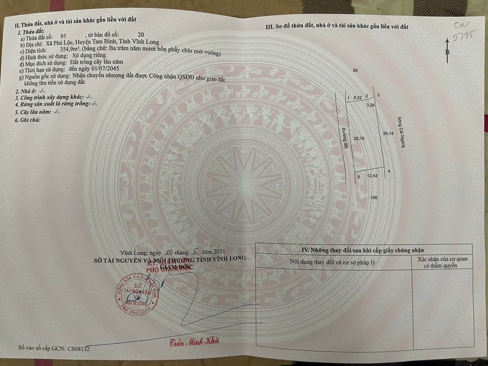 Đất nền Phú Lộc, Tam Bình 336m² giá 200 triệu - Sổ đỏ chính chủ, tiện ích gần chợ!