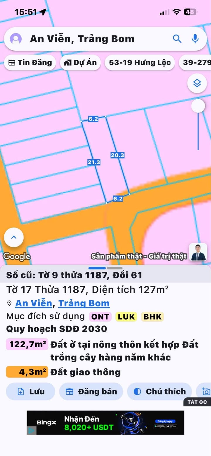Đất thổ cư xã Đồi Củ 130m² giá 1 tỷ - Sổ đỏ chính chủ!
