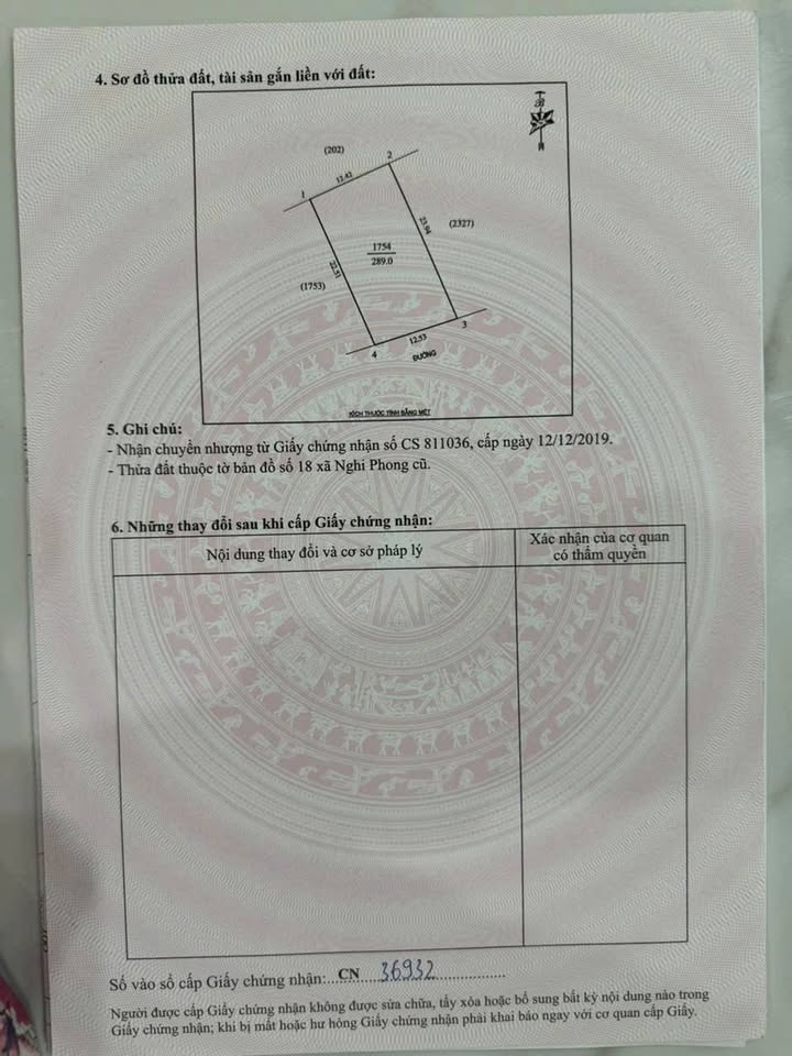 Đất nền Nghi Phong, Vinh 289m² giá 5 tỷ - Cơ hội đầu tư hiếm có!