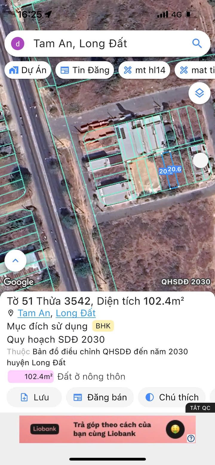 Đất nền dự án TDC An Ngãi, Châu Đức 105m² giá 1.6 tỷ - Xây dựng tự do ngay!