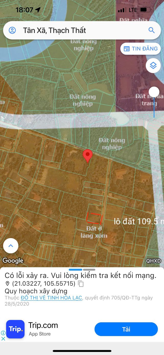 Đất nền Tân Xã Thạch Thất 109.5m² - Đường trục chính, tiện kinh doanh!