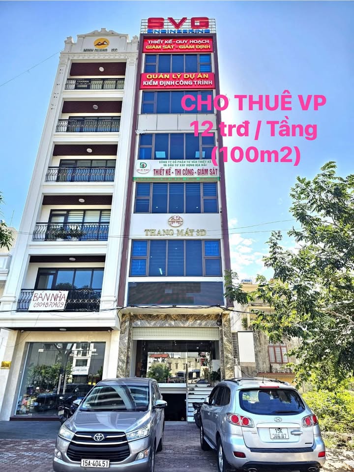Văn phòng cho thuê đường Bùi Viện - Hải Phòng 100m² - Giá chỉ 12 triệu/tháng!