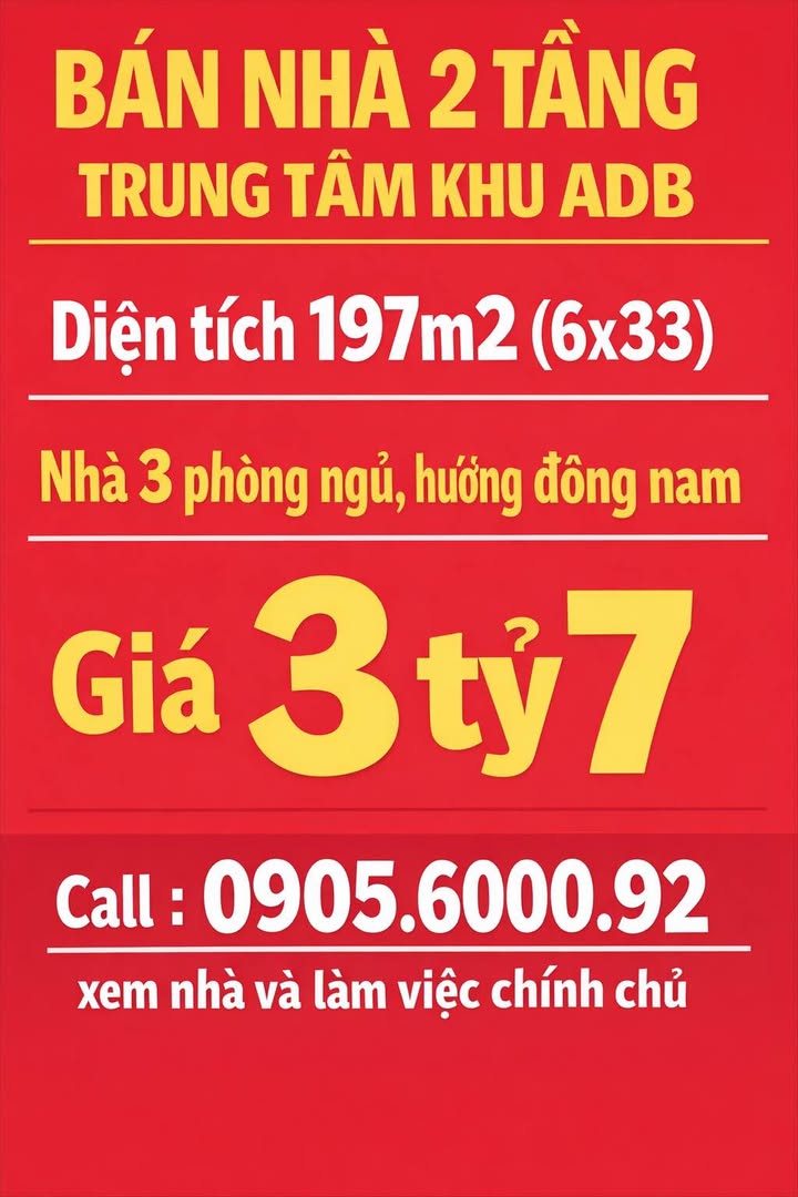 Nhà 2 tầng Tân Thạnh, Tam Kỳ 197m² giá 3.7 tỷ - Full nội thất, chính chủ!