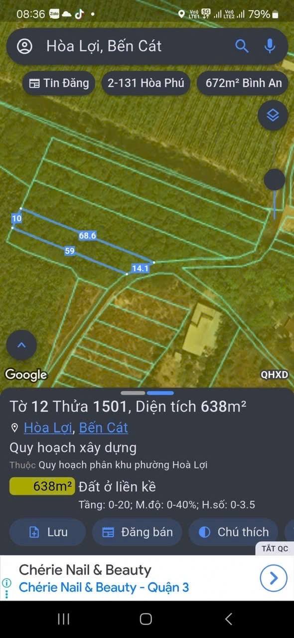 Đất thổ cư Hòa Lợi Bến Cát 300m² giá 1.4 tỷ - Cơ hội đầu tư tuyệt vời!