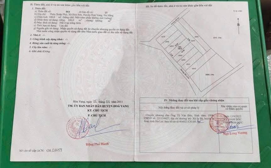 Lô đất Hòa Khánh 100m² giá 1.45 tỷ - Vị trí đẹp, dân cư đông đúc!