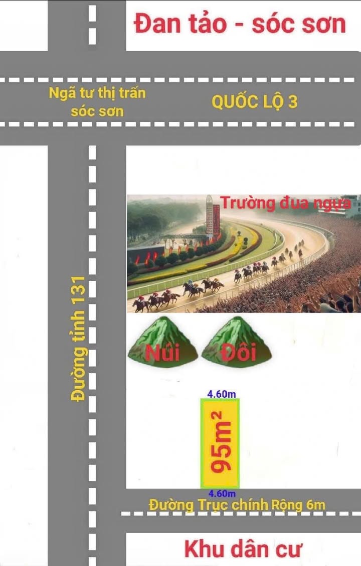 Đất nền 95m² Đan Tảo, Tân Minh, Sóc Sơn - Tiềm năng đầu tư lớn!