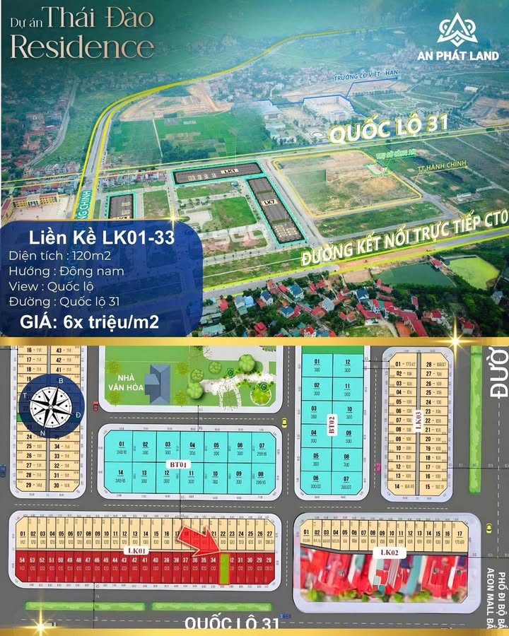 Đất nền Thái Đào Residence 125m² giá từ 6x triệu – Cơ hội đầu tư tuyệt vời!