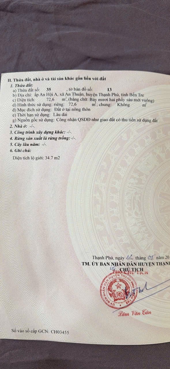 Nhà liền kề 95/2 An Hội A 75m² giá 2 tỷ - Đối diện chợ Giồng Ớt!