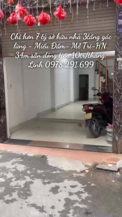 Nhà 3 tầng 1 tum tại Miếu Đầm, Mễ Trì, 34m² chỉ 7 tỷ - Đầu tư sinh lời ổn định!