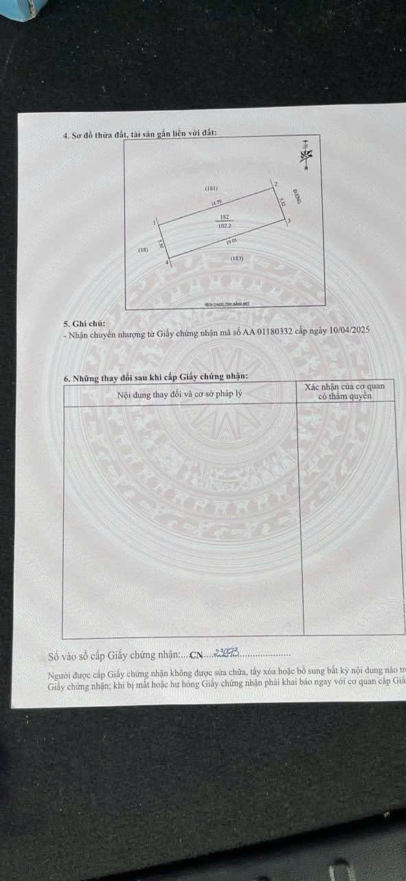 Đất nền Nghi Ân Vinh 102m² giá 1.8 tỷ - Đường thông ô bàn cờ, sổ hồng chính chủ!