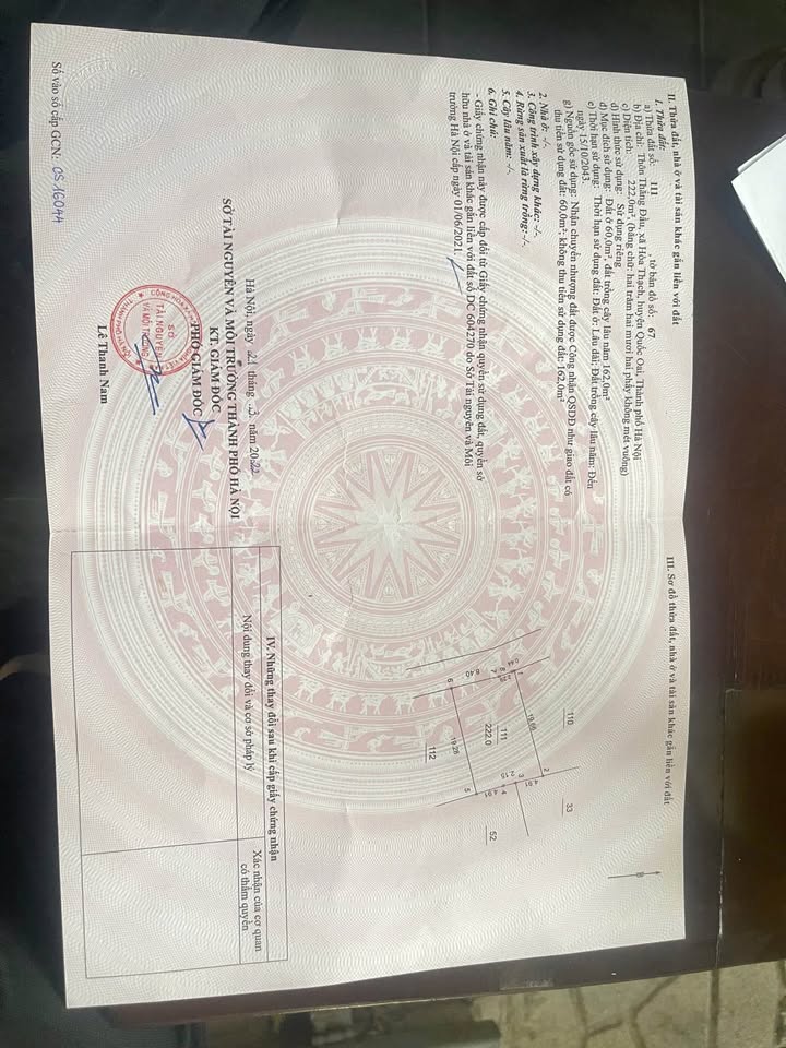 Đất thổ cư tại Phú Cát, Quốc Oai, Hà Nội 222m² - Giá đầu tư hấp dẫn!