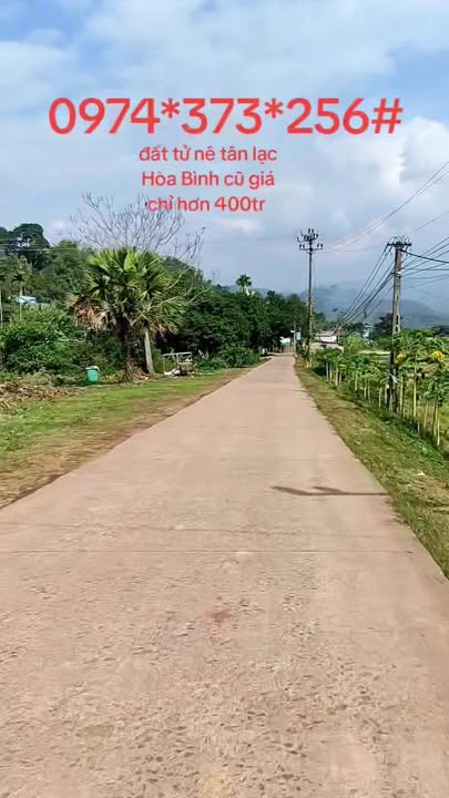 Đất thổ cư Tử Nê, Tân Lạc 332m² chỉ 400 triệu - Cơ hội đầu tư tuyệt vời!