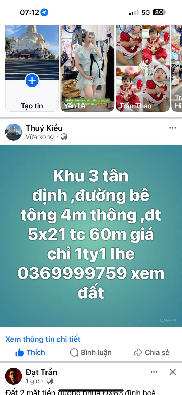 Đất thổ cư Tân Định, Bến Cát 105m² giá 1.1 tỷ - Cơ hội đầu tư tuyệt vời!