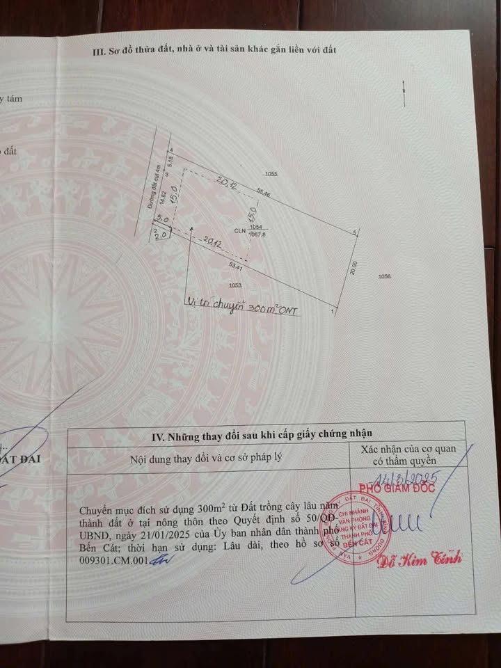 Đất nền Phú An Bến Cát 1100m² giá 3 tỷ - Sổ đỏ chính chủ, đầu tư tiềm năng!