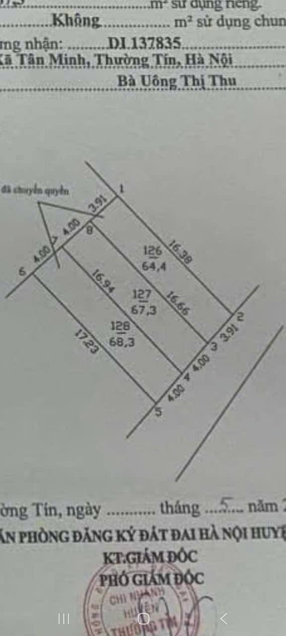 Đất nền Olympic Thượng Phúc 67m² giá 7.69 tỷ - Cơ hội đầu tư hiếm có!