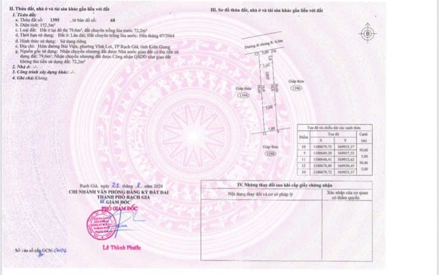 Đất thổ cư Vĩnh Lợi, Rạch Giá 155m² giá 490 triệu - Cơ hội đầu tư hấp dẫn!