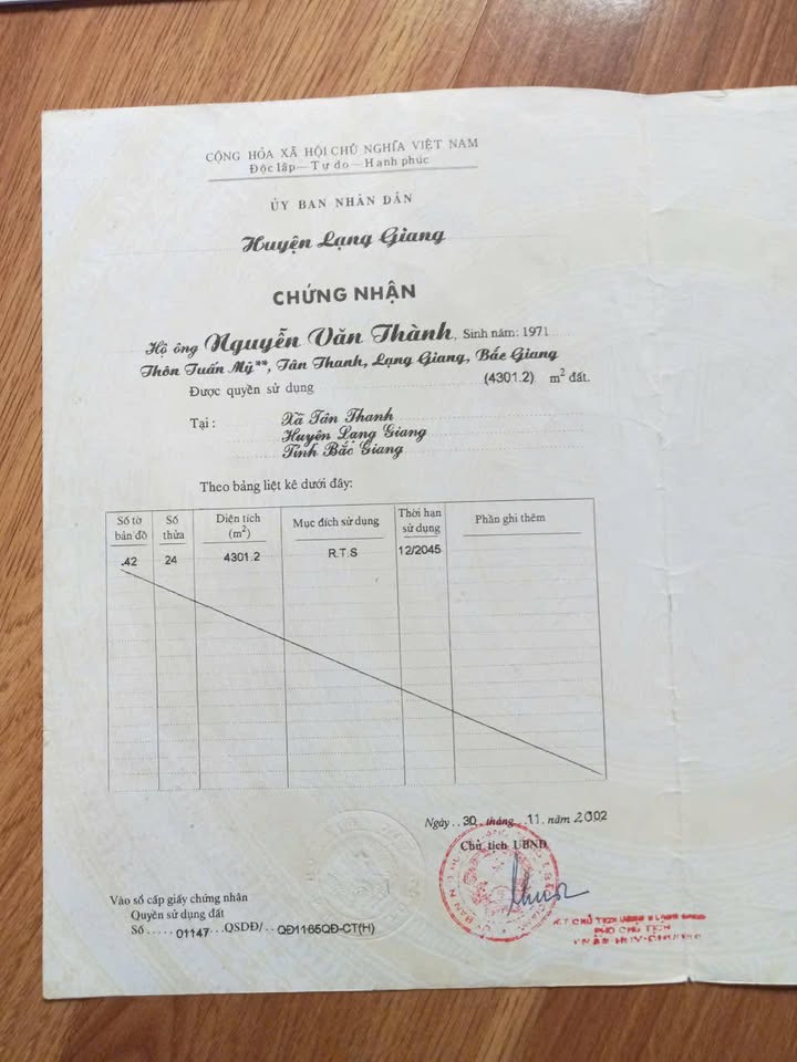 Đất Farm Tân Thanh Lạng Giang 4000m² - Chính chủ bán gấp giá thỏa thuận!