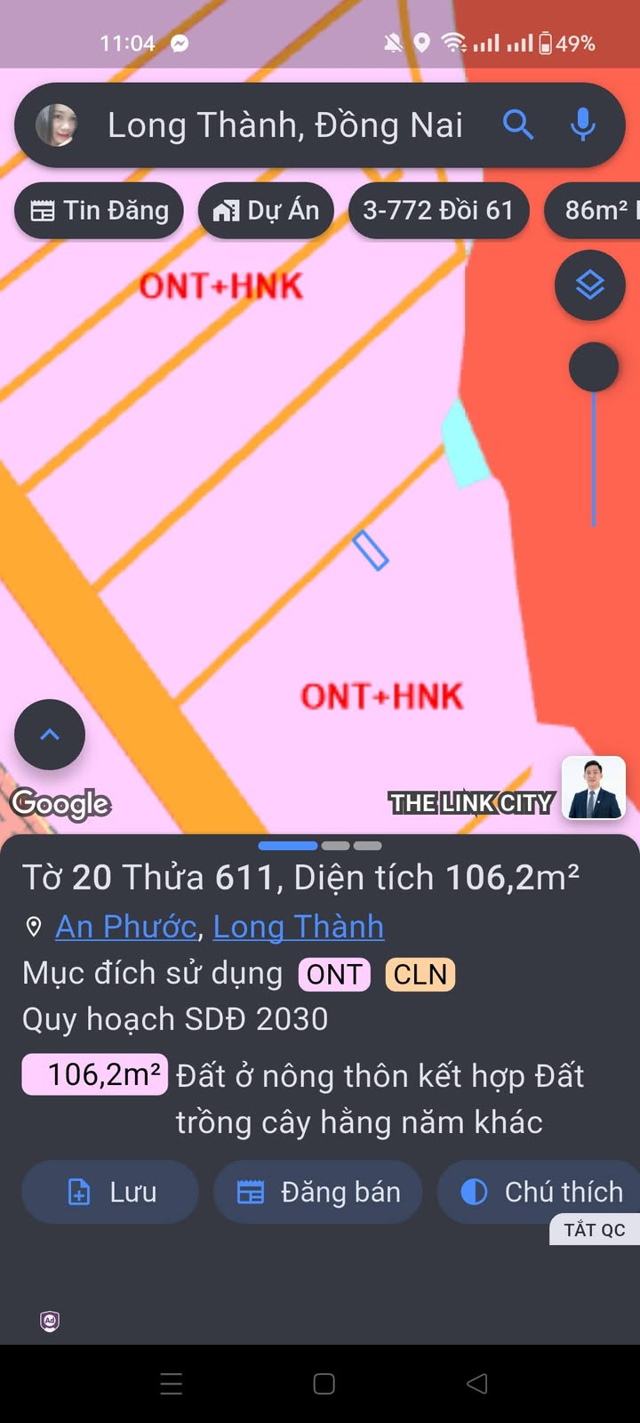 Đất nền An Phước, Long Thành 106.2m² giá 1.2 tỷ - Vị trí thuận lợi, đầu tư sinh lời!