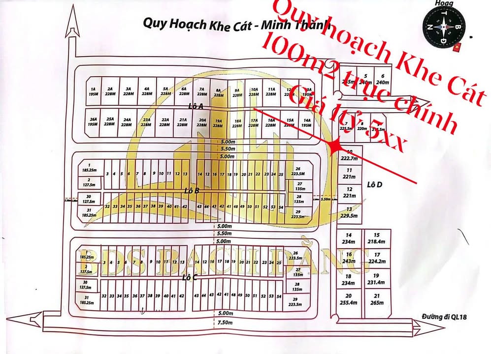 Đất nền Khe Cát Quảng Yên 100m² giá 1.5 tỷ - Cơ hội đầu tư sinh lời!