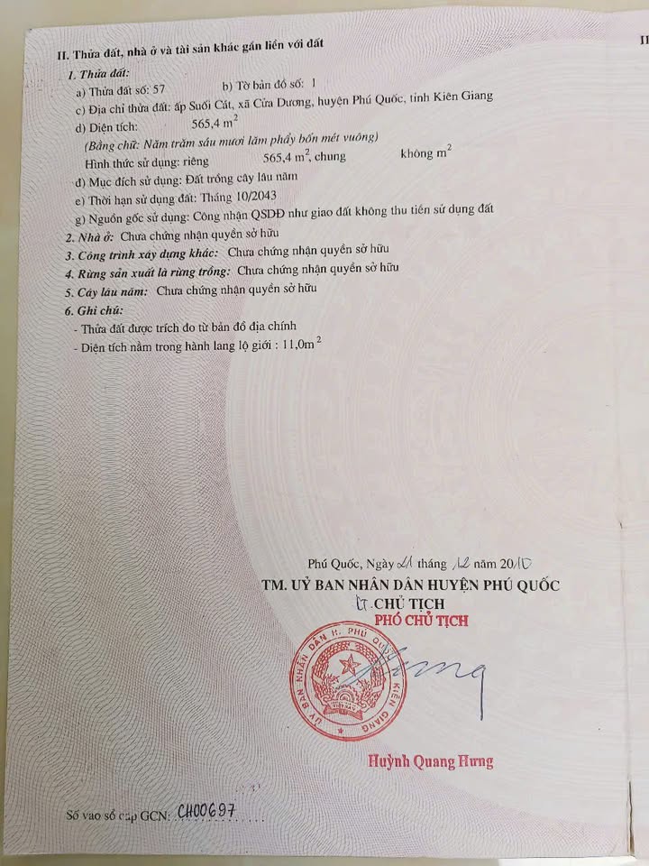 Đất mặt tiền đường Dương Đông - Suối Cát 565m² giá 3.2 tỷ - Cơ hội đầu tư tuyệt vời!