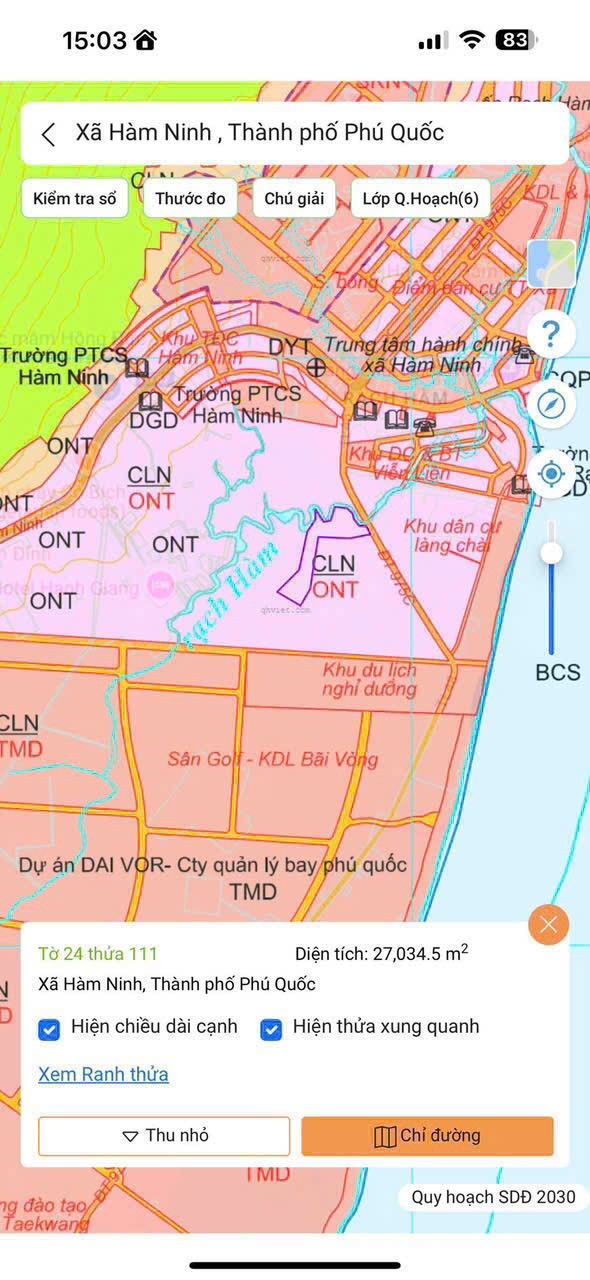 Đất nền 27.000m² tại Hàm Ninh, Phú Quốc - Giá chỉ 4.5 tỷ, cơ hội đầu tư tuyệt vời!