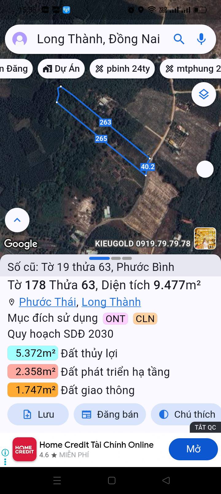 Đất nền Phước Bình, Long Thành 35.256m² - Giá siêu rẻ, cơ hội đầu tư tuyệt vời!