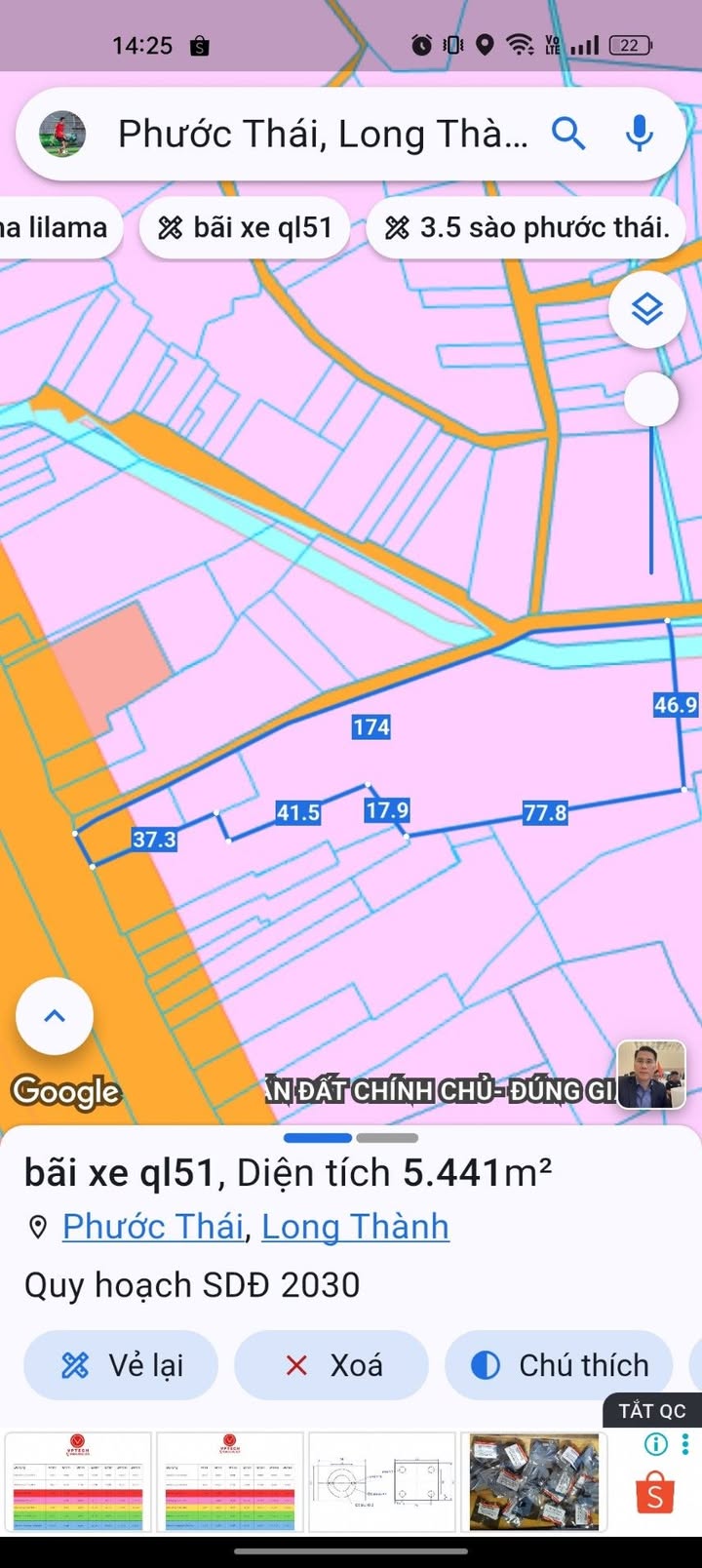 Đất Bãi Xe Quốc Lộ 51, Long Thành 5200m² - Giá Chỉ 52 Tỷ