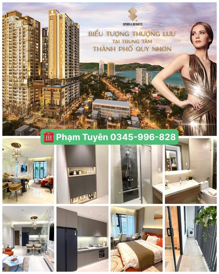 Căn hộ Simona Heights Quy Nhơn 45m² giá 2.1 tỷ - Sẵn sàng vào ở!