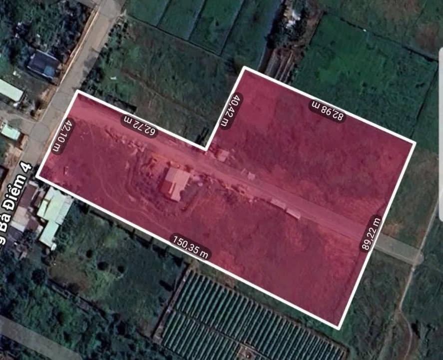 Lô đất mặt tiền Bà Điểm, Hóc Môn 10.000m² - Cơ hội đầu tư hiếm có!