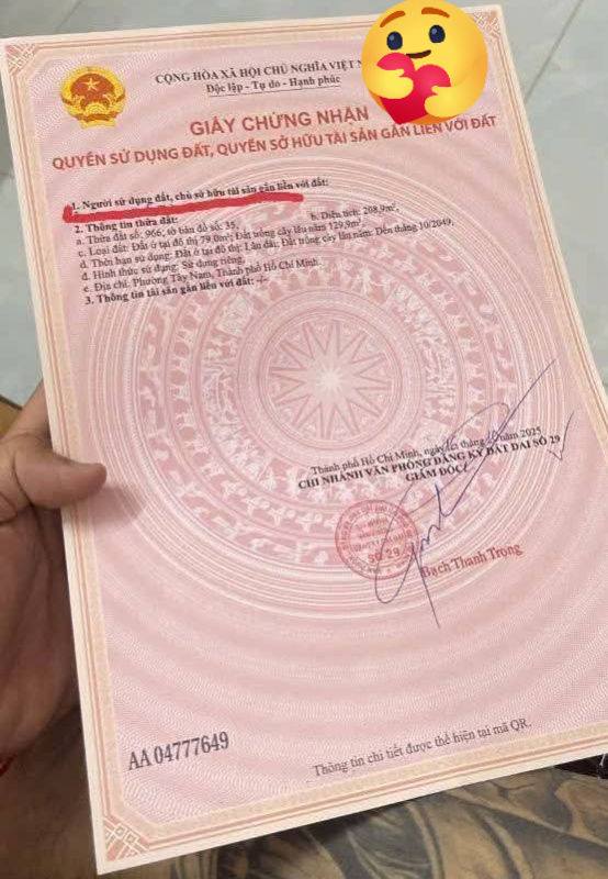 Đất An Tây, Bến Cát 215m² giá 1.45 tỷ - Mặt tiền đường nhựa thuận tiện!