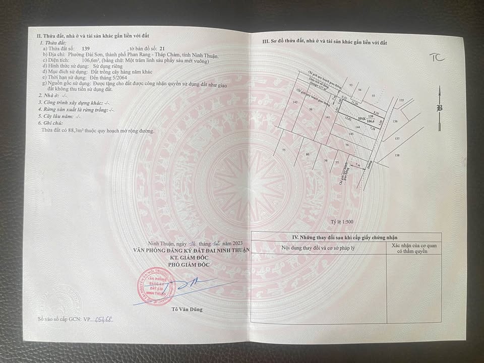 Đất nền hẻm 71 Thống Nhất, Đài Sơn, 106.6m² giá 1.6 tỷ - Đầu tư sinh lời ngay!