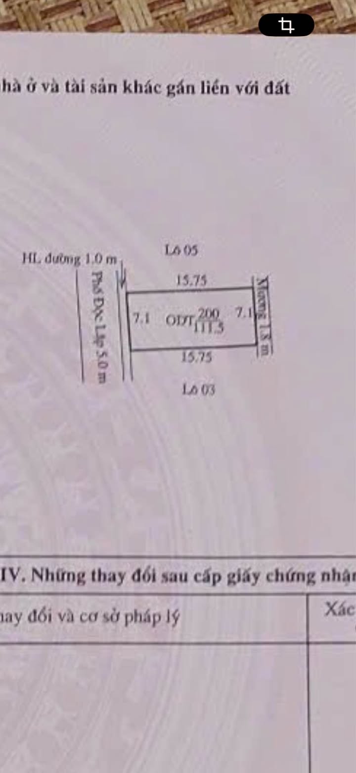Đất nền 111,5m² tại Long Xuyên - Kinh Môn - Vị trí đẹp, thuận lợi đầu tư!