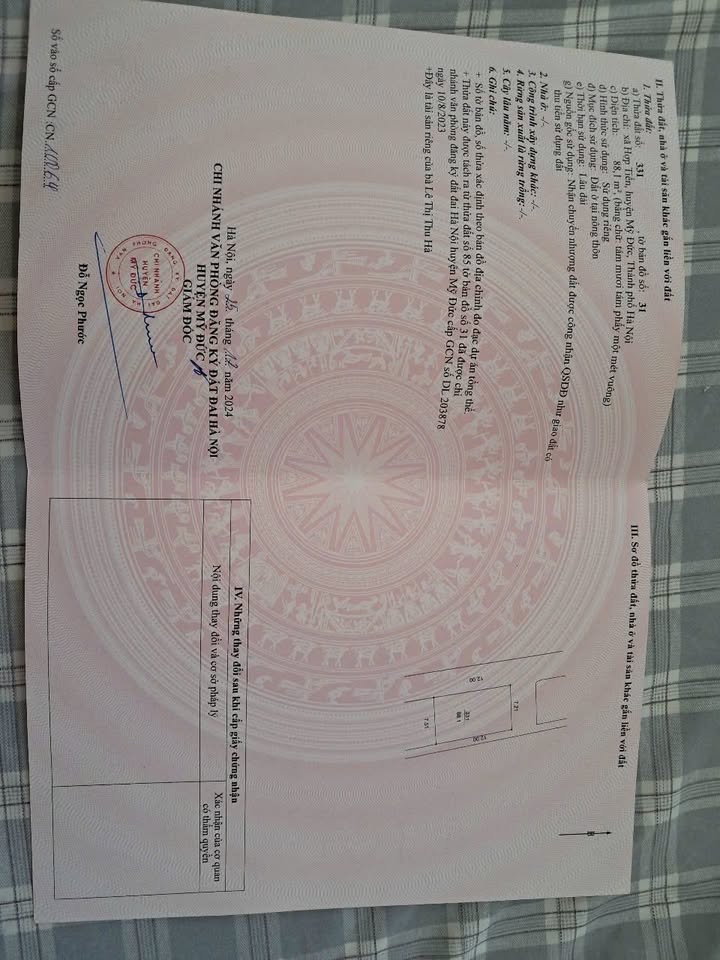 Đất thổ cư 88,1m² tại Gò Mái, Mỹ Đức chỉ 1 tỷ - Phong thủy tuyệt vời!