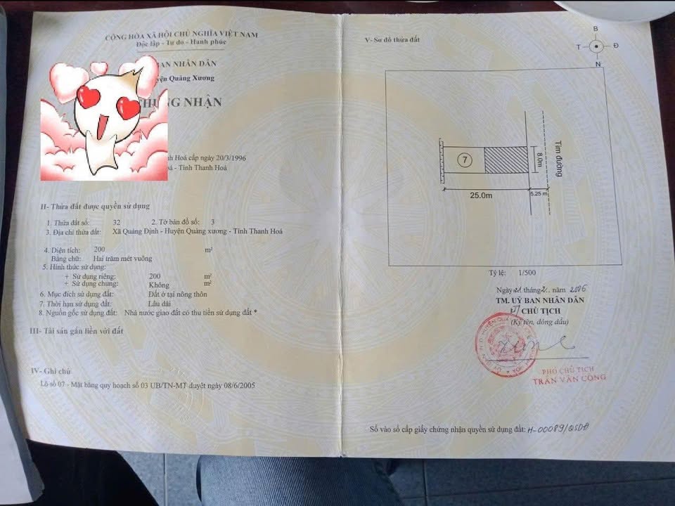 Đất nền Quảng Định, Quảng Xương 200m² chỉ từ 900 triệu - Cơ hội đầu tư tuyệt vời!