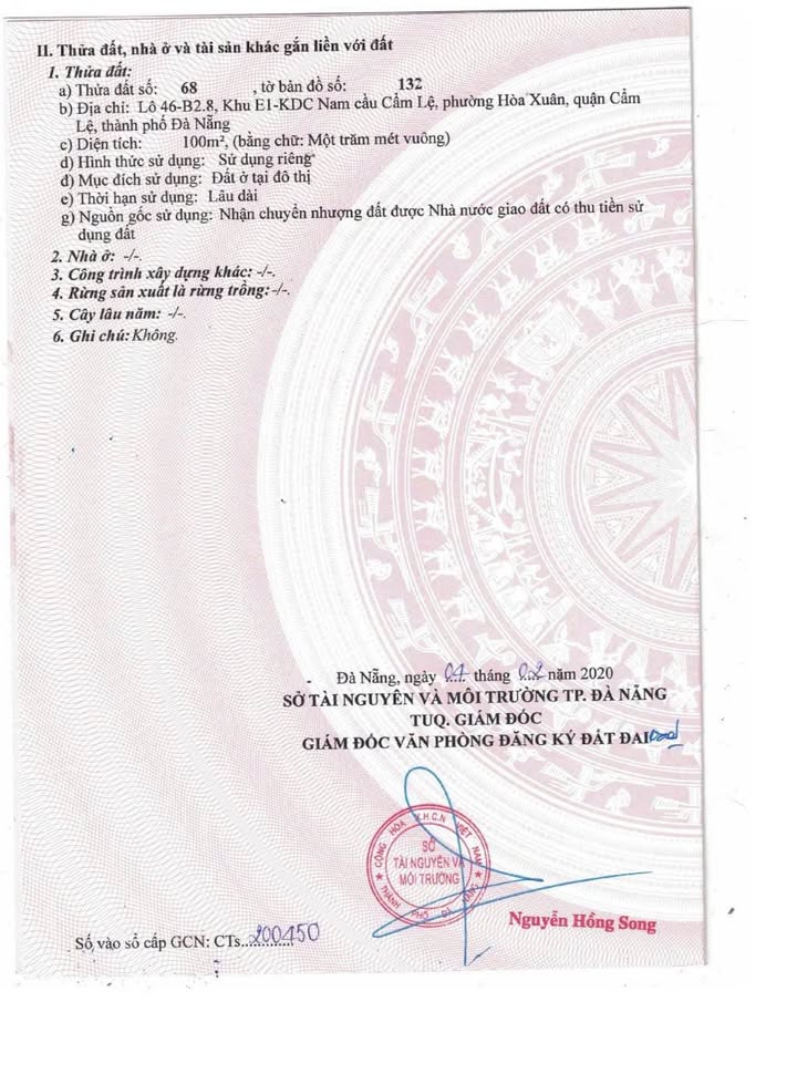 Đất nền Đường Lỗ Giáng 6, Quận Cẩm Lệ, 100m² giá 5.2 tỷ - Cơ hội đầu tư tuyệt vời!