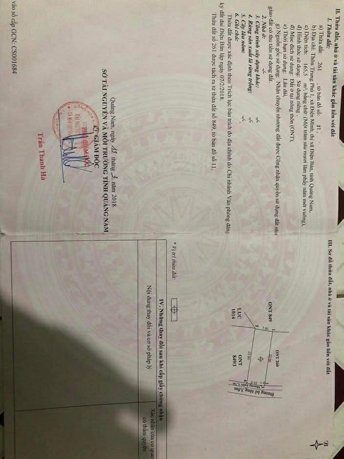 Đất nền Điện Minh, Điện Bàn 165m² giá 1 tỷ - Cơ hội đầu tư tuyệt vời!