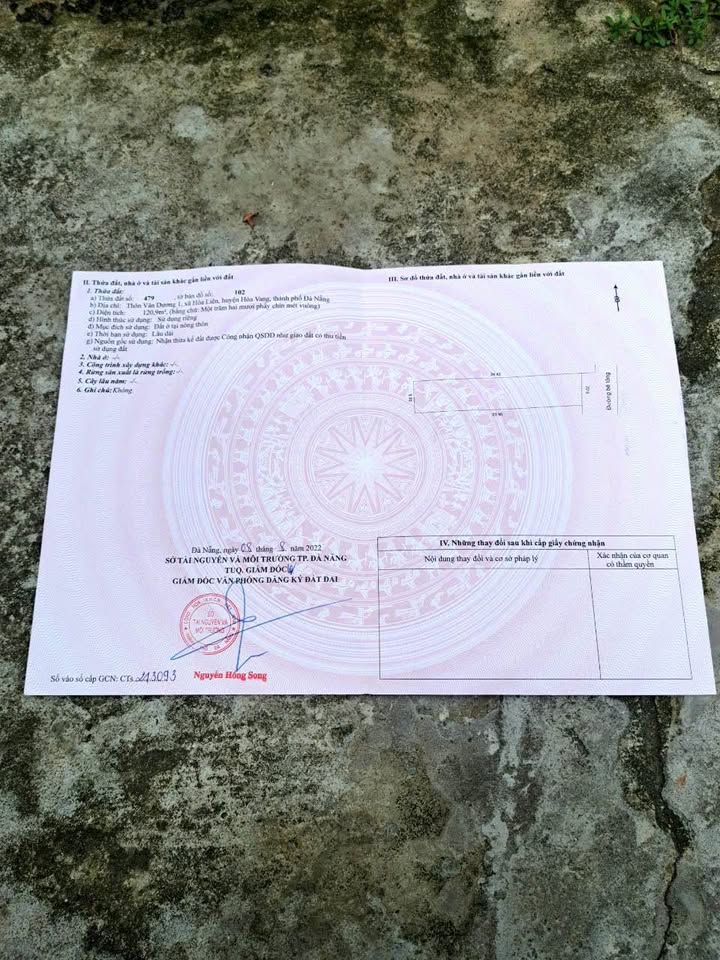 Đất nền Hòa Liên, Liên Chiểu, Đà Nẵng 120m² giá 1.7 tỷ - Sổ đỏ chính chủ