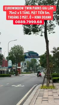 Nhà phố Eurowindow Twin Park Gia Lâm 75m² giá thỏa thuận - Thiết kế hiện đại, thoáng đãng!