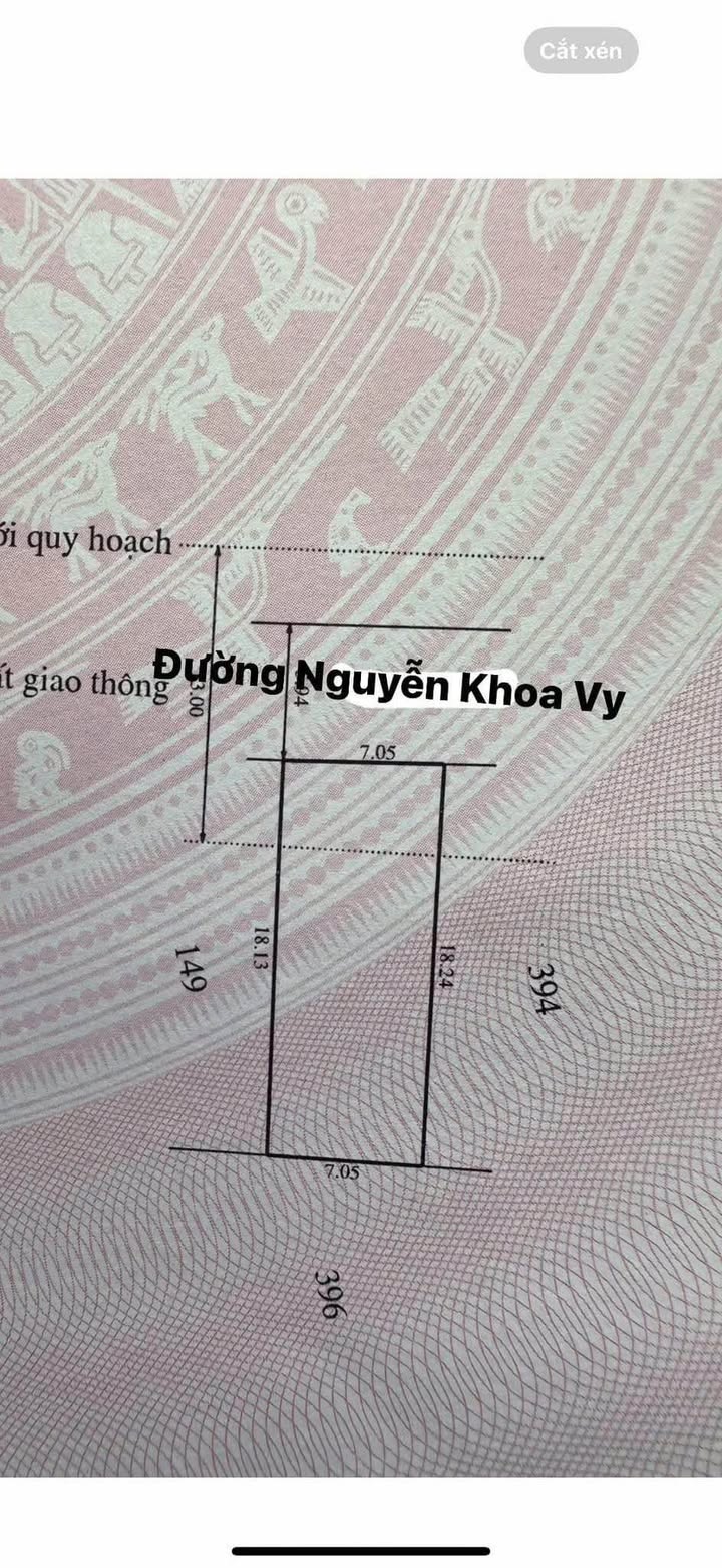 Đất Mặt Tiền Nguyễn Khoa Vy, Vỹ Dạ, 128m² chỉ 3,xx Tỷ - Cơ hội đầu tư hấp dẫn!