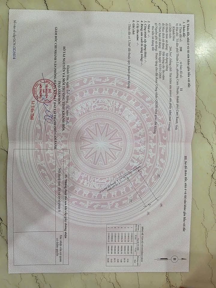 Đất Phường Cam Linh Cam Ranh 266.5m² - Giá chỉ 4.2 tỷ, tiện ích đa dạng!