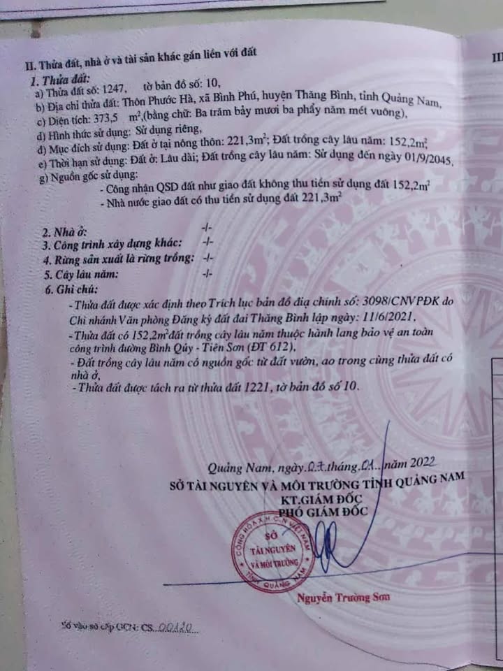 Đất nền đường DT612, xã Bình Phú, 1400m² chỉ 3.2 tỷ - Sổ hồng trao tay!