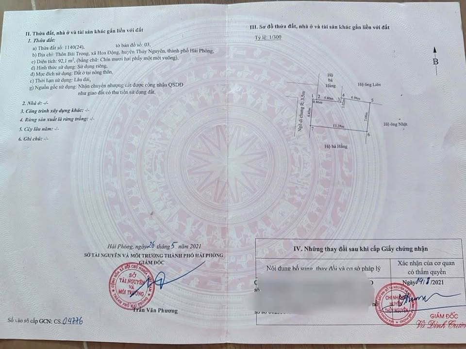 Đất nền Hoa Động Thủy Nguyên 94m² giá chỉ 2 tỷ - Chính chủ bán gấp!