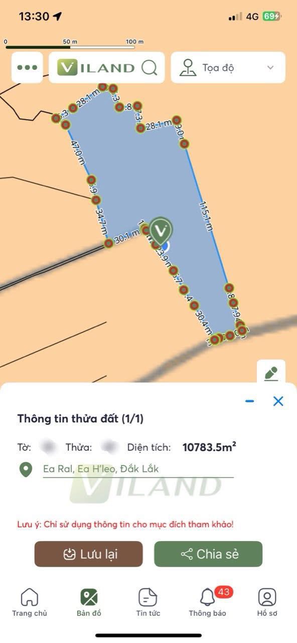 Đất nền 1ha tại Ea Ral, Ea H'leo giá 550 triệu - Đầu tư sinh lời ngay!