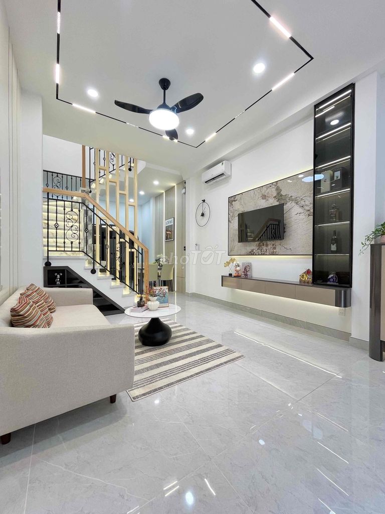 Nhà Mới 3PN Hẻm Ô Tô, Phan Huy Ích, Gò Vấp - Full Nội Thất, Chỉ Việc Dọn Vào Ở!